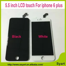 5,5 zoll Schwarz Weiß Heißer Verkauf LCD Display Digitizer Montage made in china qualität keine tote pixel für iphone 6 plus 6 plus