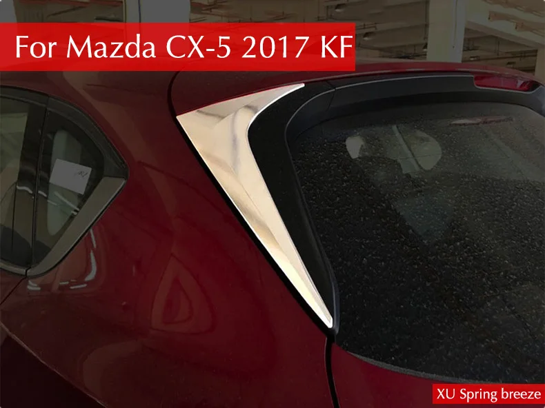 

2pcs Car Styling Rear Window Corner Trim Car Stickers Decoration For Mazda CX-5 CX5 2017 2018 2019 KF 2nd Gen