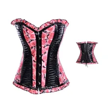 Винтажный стимпанк сексуальное нижнее белье Корсеты на стальных косточках розовый панк Бурлеск интимный корсет корсеты-бюстье
