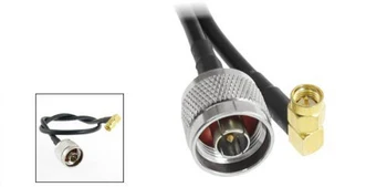 

PROMOTION! N Male to SMA Male Right Angle Coax Adapter RF Pigtail Cable