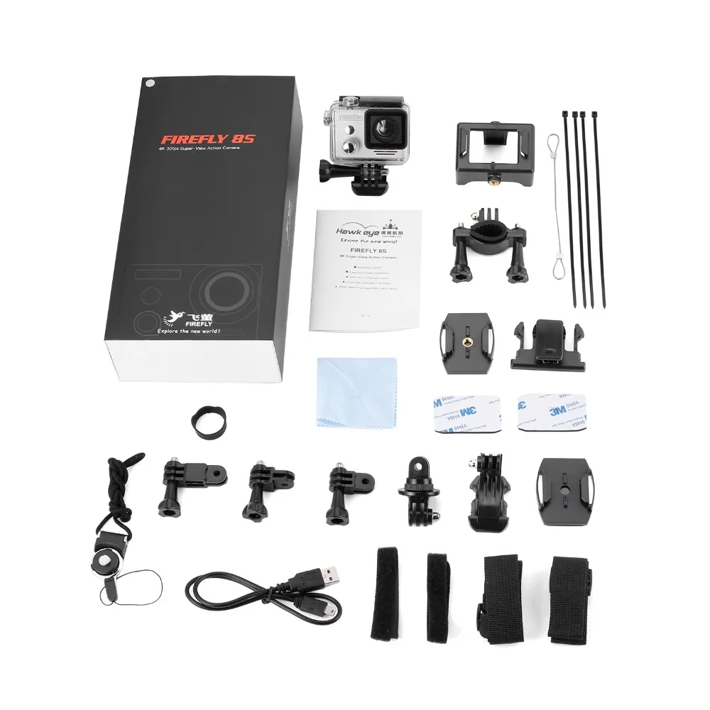 

1pcs Hawkeye Firefly 8S 4K 30fps Sport Camera Aerial Photography Camera Recorder