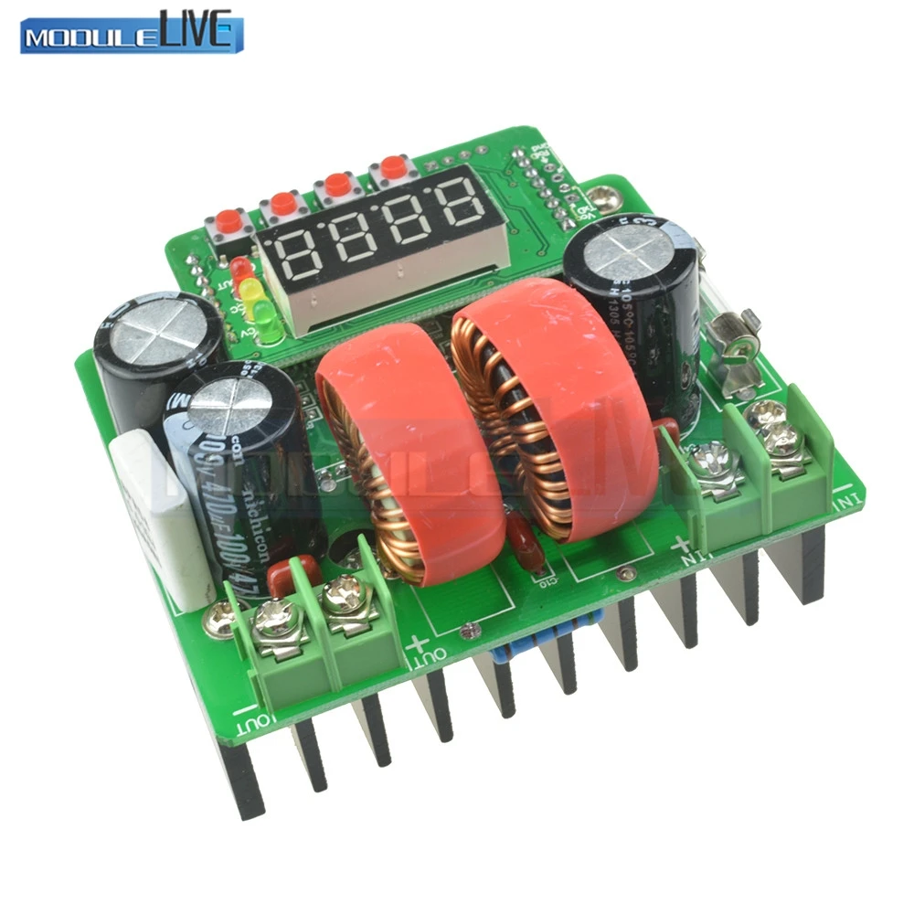 

Digital LED 400W 10A Step Up Constant Voltage Constant Current DC-DC Boost Chager Adjustable Power Module