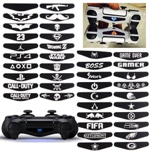 40 PCS Black LED Stickers Cover For Sony Playstation 4 PS4 Controller LED Light Bar Decal Skin Sticker Flash Game Accessories