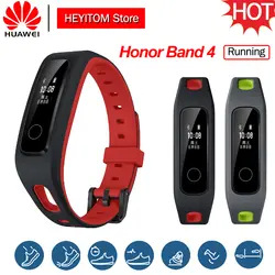 Оригинальный браслет Honor Band 4 для бега huawe Smart Bracelet 50 м Водонепроницаемый фитнес-трекер уведомление о звонке сообщение Спящая защелка монитор