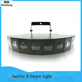 

Fan 8 Eyes Beam LED Stage Light Laser Mode Disco Laser Light Party Light Sound Control DMX Lumiere Laser Wedding bar lamp
