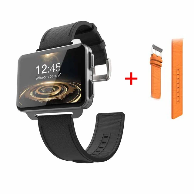 Blackorangestrap Смарт-часы LEMFO LEM4 PRO, ОС Android 5,1, 1 Гб+ 16 ГБ, MTK6580, поддержка sim-карты, gps, Wi-Fi, 3G, Bluetooth, умные часы, Reloj Inteligente - Цвет: Blackorangestrap
