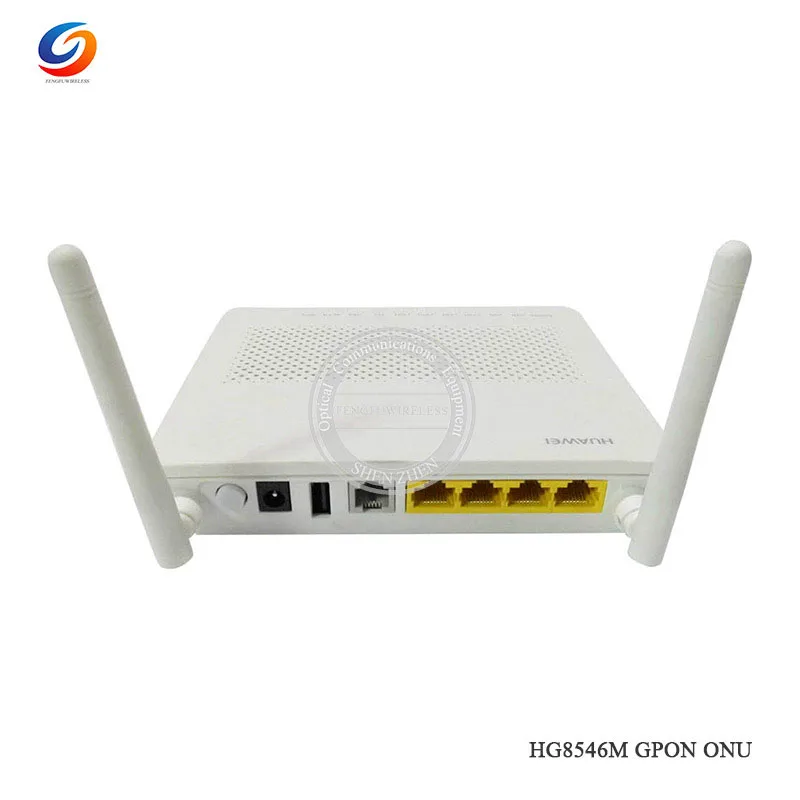 Оптовая продажа 50 шт. оригинальный HW HG8546M Gpon Ont Onu 2 кастрюли + 1GE 3FE 1USB 5Dbi Wi Fi модем с