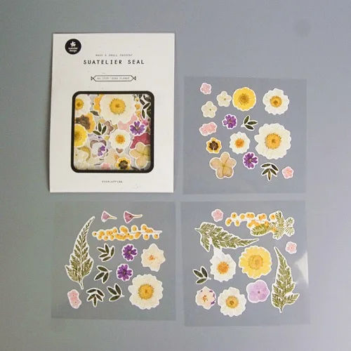 8 узоров милые бумажные наклейки Скрапбукинг стикер для канцелярских товаров сумка панда Сакура Косметика продукты в форме цветка