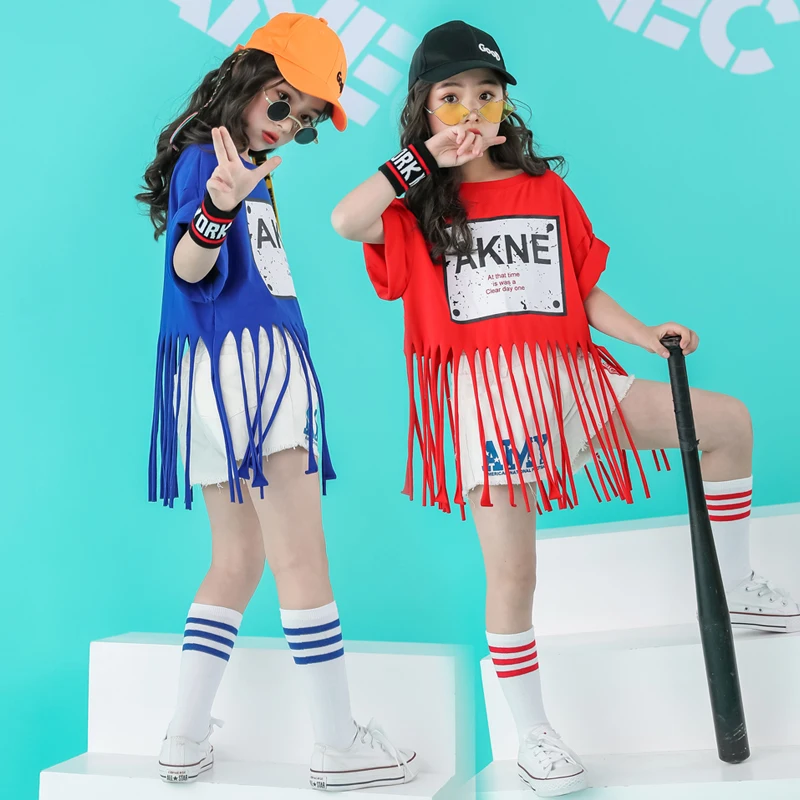 

Children's Day kids Set Summer 2019 hip hop dance costumes kids toddler girl summer sets Childhood clothes set