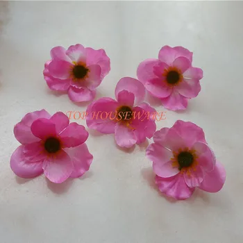 

50pcs 7C available Artificial silk Poppy Flower Heads for DIY decorative garland accessory wedding party headware