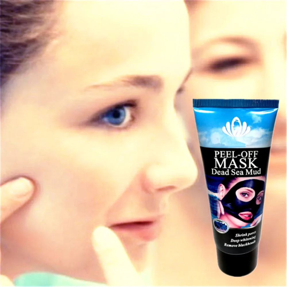 Blackhead Removal Nature Dead Sea Mud Black Mask Deep Clean Peel Off Mask Pores Shrinking Acne Treatment mee-eter verwijderaar
