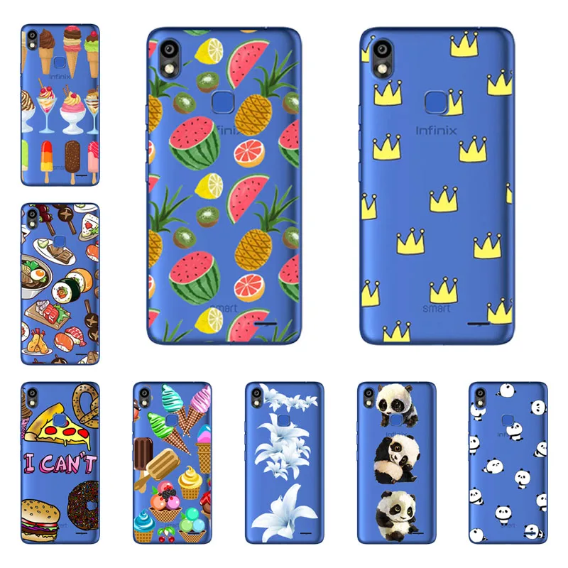 

Infinix Smart 2 HD X609 Case,Silicon Black Painting flower Soft TPU Back Cover for Smart 2 HD X609 protect Phone cases shell
