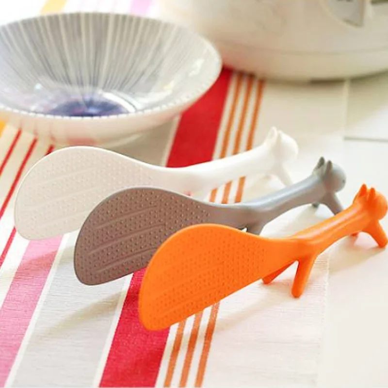 

Creative home Korean version of cute creative squirrel can stand the table spoon 01 23