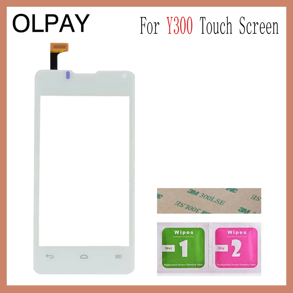 OLPAY 4,0 ''для huawei Ascend Y300 U8833 T8833 Y300-0100 сенсорный экран Сенсорная панель дигитайзер стекло инструменты Бесплатный клей и салфетки