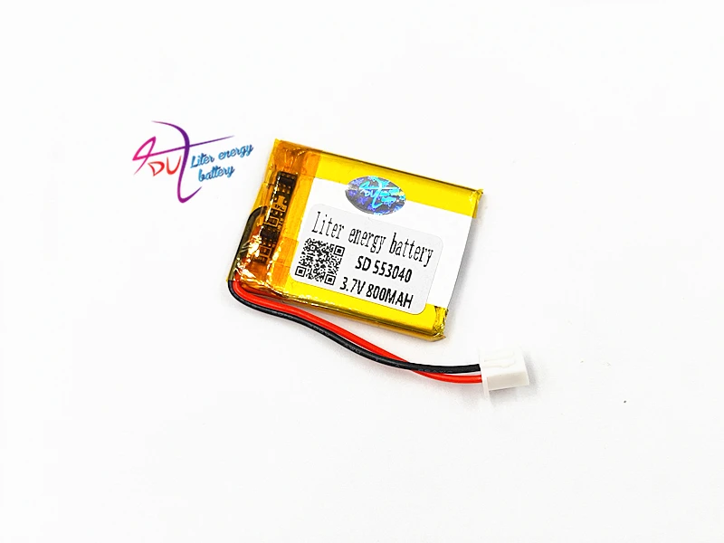 

JST XH 2.54mm 553040 3.7V 603040 Lithium Polymer LiPo Rechargeable Battery For Mp3 headphone PAD DVD bluetooth camera