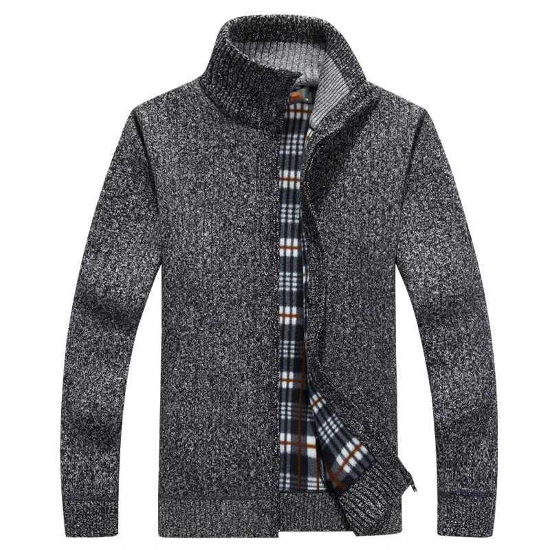

Brand Winter Sweater Men Cardigan Thick Warm Fleece Turtleneck Men Sweater Cashmere Wool Cardigan Sweater Men Sueter Hombre XXXL