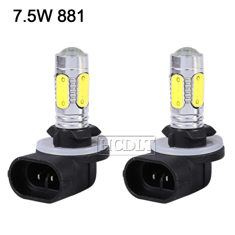 HCDLT 2PCS 7.5W High Power LED Fog Lamp Bulb H1 H3 H7 H11 9005 9006 880 881 H27 White Yellow 12V Auto Car Driving LED Lights  (7)