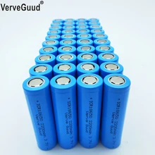 VerveGuud 40 шт. реальная емкость 2200 мАч 3,7 в 18650 литий-ионная аккумуляторная батарея для ICR18650-22F игрушек фонарик инструменты батареи
