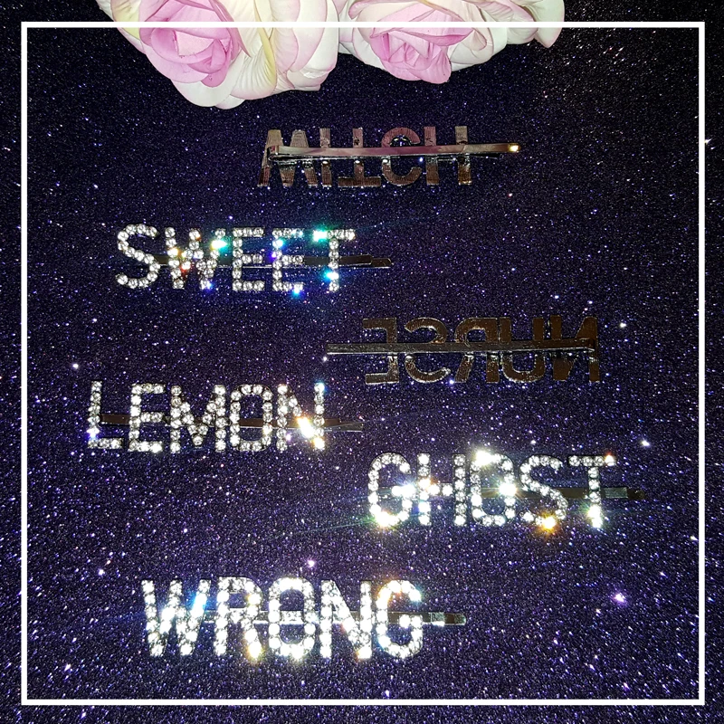Blingbling штифты для волос с надписью SWEET WITCH LEMON GHOST неправильный медсестры заколки