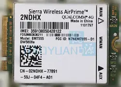 Sierra Gobi5000 EM7355 DW5808e LTE/EVDO/HSPA + 42 Мбит/с NGFF 4G Venue 11 Pro широта 14 12 11 AirPrime WLAN карта