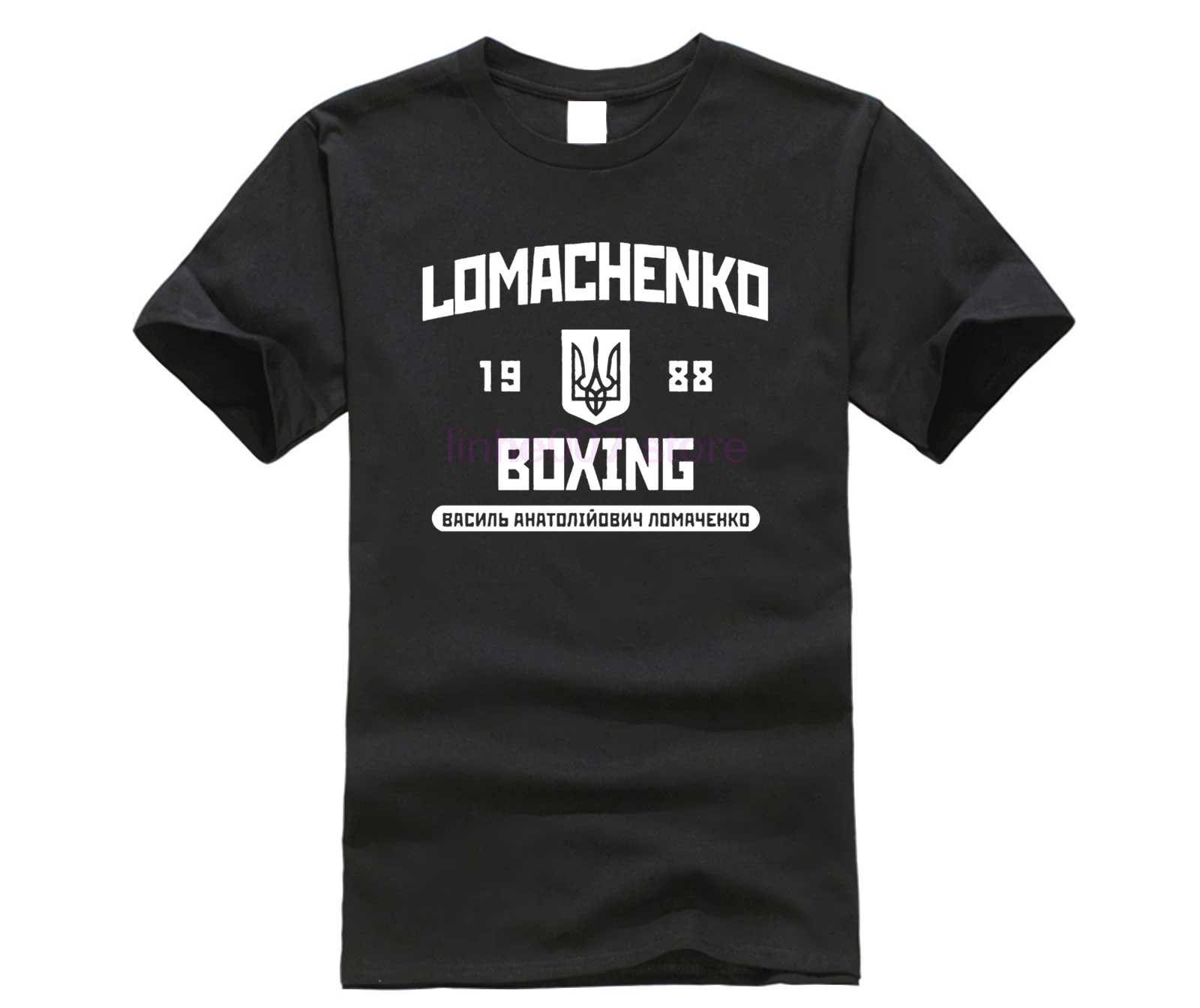 

GINDANfashion t-shirts VASYL LOMACHENKO T SHIRT BOXER Boxinger GLOVES UKRAINE Design T Shirt Men'S High Quality Men T-Shirt