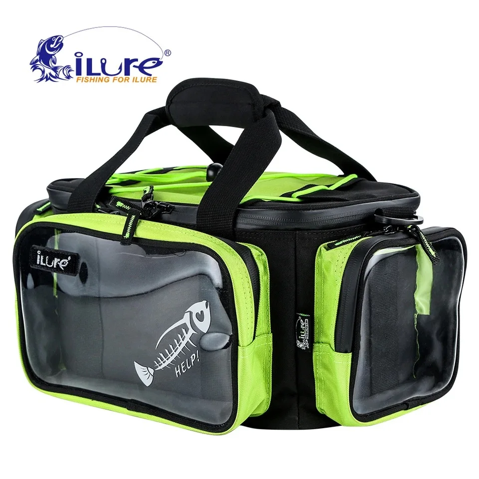 ILure grand sac De sport De pêche 40cm * 20cm * 20cm multifonctionnel étanche sac De pêche leurre sac à dos Bolsa De Pesca