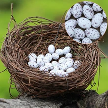 Micro Fairy Garden Decoration Miniature Figurine Toys Crafts DIY Accessories Artificial Birds Nest Simulation Eggs Model