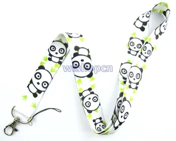 

Free Shipping 20 Pcs Panda Mobile Phone Neck Straps Neck Strap Keys Camera ID Card Lanyard GS0183