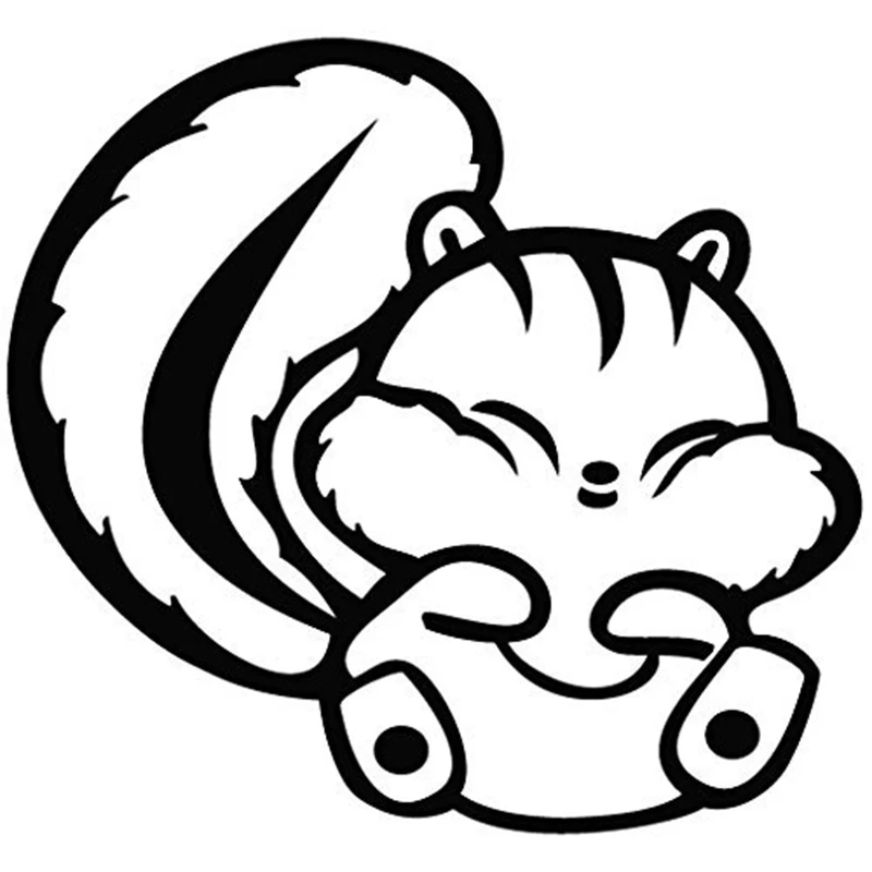 Squirrel Smile Cartoon Decal Vinyl Car Wall Laptop Cellphone Sticker Art Painting Stickers Decor Decals | Автомобили и мотоциклы