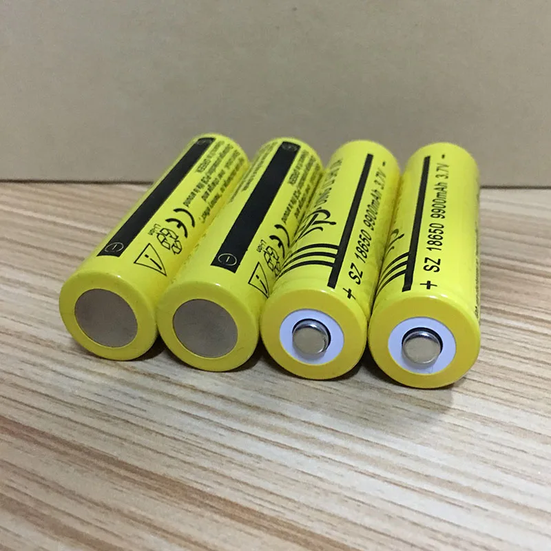 

DING LI SHI JIA 8Pcs 18650 Battery 9900mAh 3.7V Rechargeable Battery Li-ion Lithium for Flashlight Torch Headlight Head battery