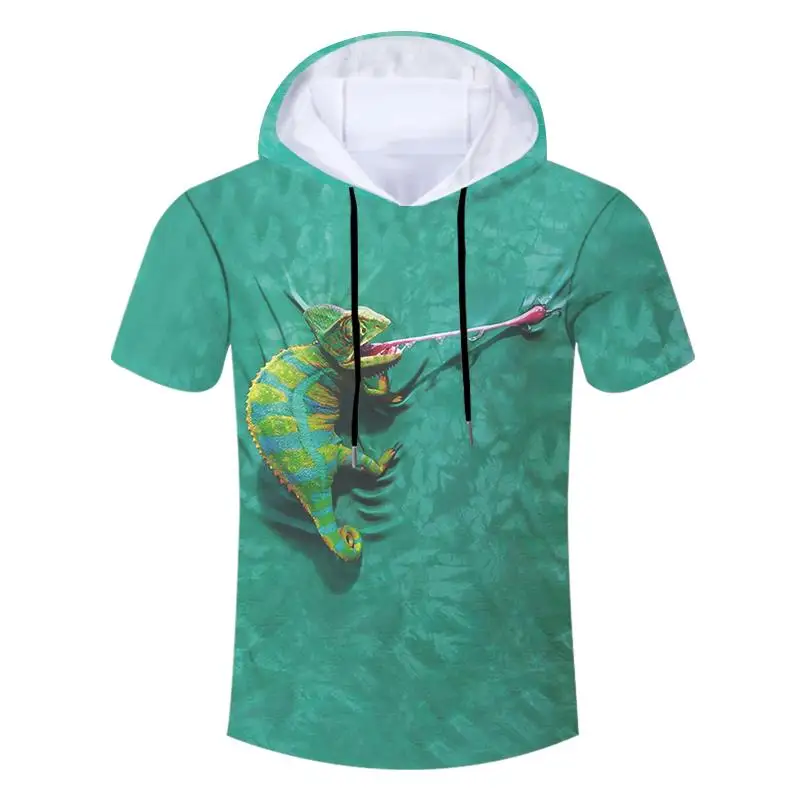 2018 Высококачественная крутая футболка для мужчин и женщин с 3d принтом зеленая