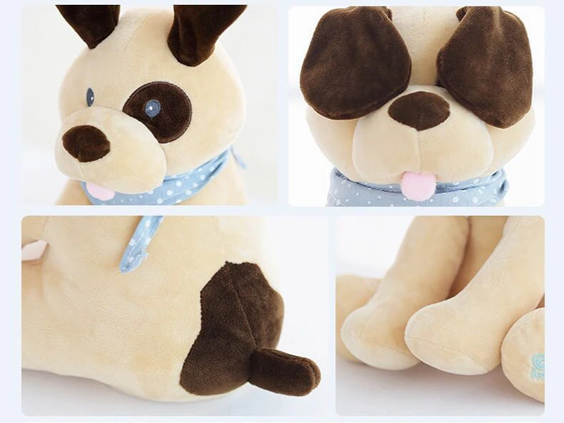 30 см электронный Peek a Boo собака плюшевые игрушки собака игрушки уха хлопать детские мягкие Электрический кукла подарок на день рождения для детей девушка