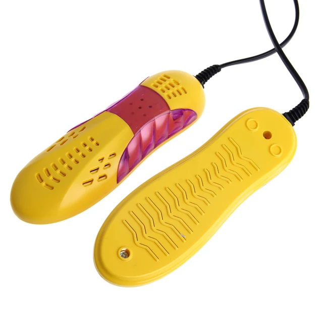 220V 10W EU Plug Racing Car Shape Light Voilet Shoe Dryer Odor Deodorant Heater 4