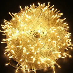 10-100 м светодиодный светильник-гирлянда AC220V AC110V гирлянда лампы Водонепроницаемый Открытый гирлянды вечерние рождественские украшения