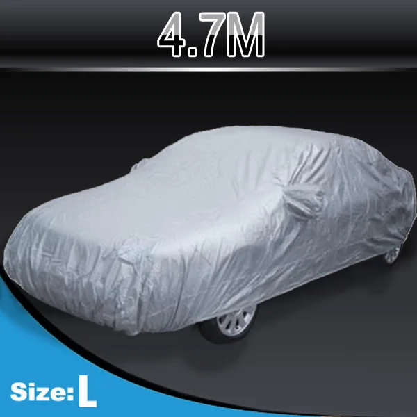 Универсальный 4 Размеры M, L, XL, XXL серебро Полное покрытие автомобиля Anti UV Дождь Стайлинг Зонт теплозащиты пыле Открытый