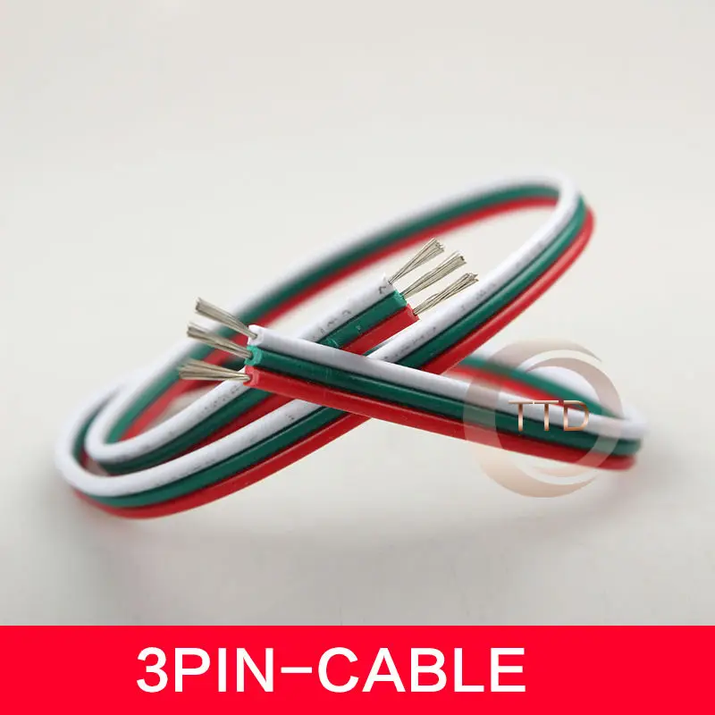 1 м 2 м 10 м/20 м рулон 2pin/3pin/4pin/5pin 22AWG/20AWG/18AWG светодиодный разъем удлинитель провода кабель