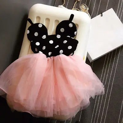 

2016 Baby Girls Dress Cute Dresses Kids Toddler Dot Pattern Tutu Dress