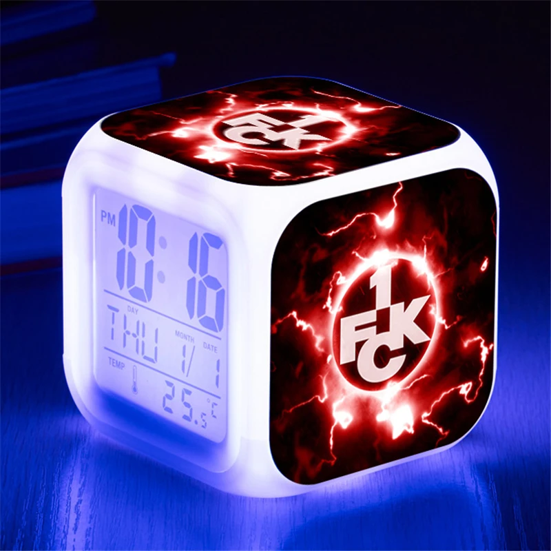1. FC Kaiserslautern Glowing Digital LED Lights Alarm clock
