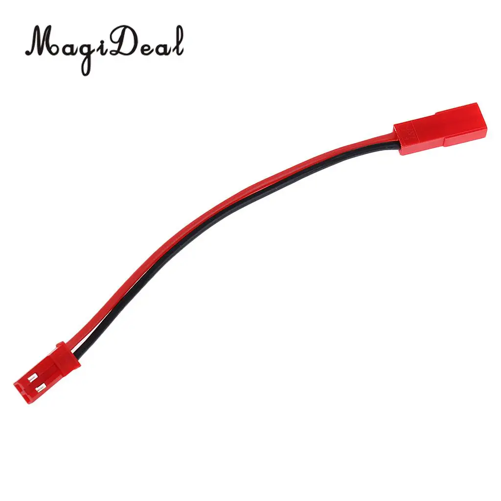 MagiDeal 5Pcs RC Model JST 2-Pin Male to Female Connector Plug Extension Wire Cable Harness for Battery RC Model Parts
