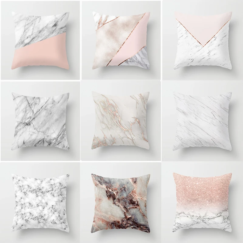 Geometric Cushion cover 45x45cm Marble Texture Throw Pillow Case Cushion Cover For Sofa Home Decor цена Geometric Cushion cover 45x45cm Marble Texture Throw Pillow Case Cushion Cover For Sofa Home Decor цены онлайн