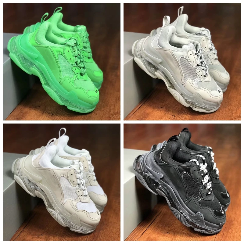 triple s grey clear sole