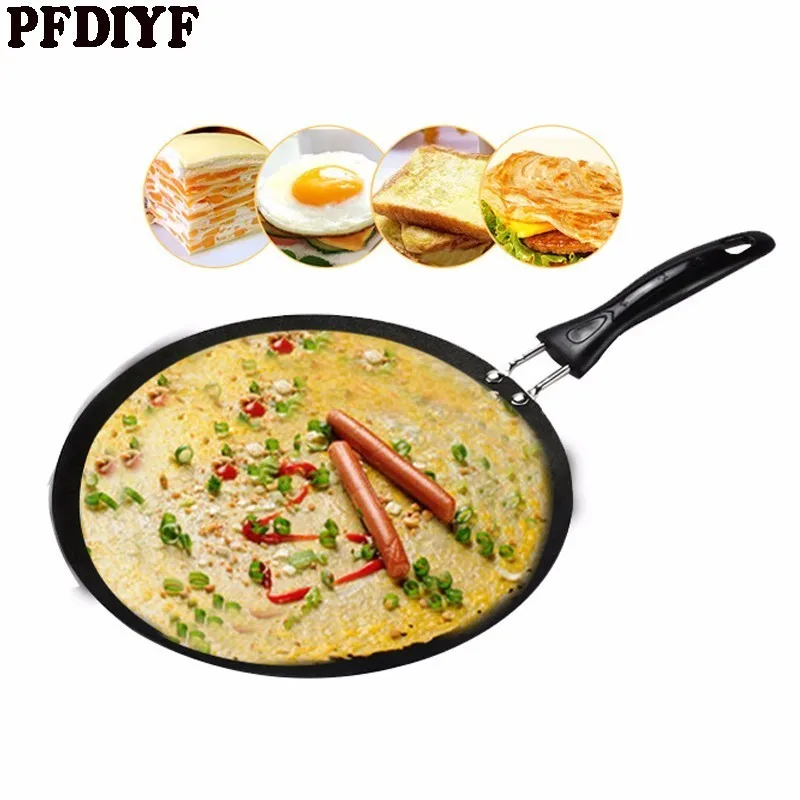 

PFDIYF 30 CM Frying Pan Non-Stick Pans No Oil-smoke Melaleuca Cake Pancake Maker Frying Pan Bakeware Multifunction Cooking Tool