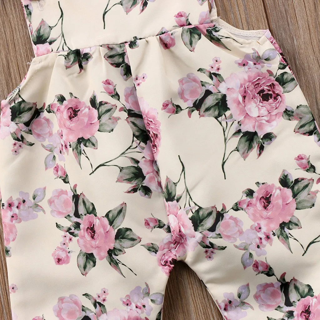 Summer Jumpsuit Baby Girl Baby Sleeveless Jumpsuit Carter Floral Romper Jumpsuit Outfits Clothes Ropa Bebe Verano Py45us In Clothing Sets From Mother Kids On Aliexpress