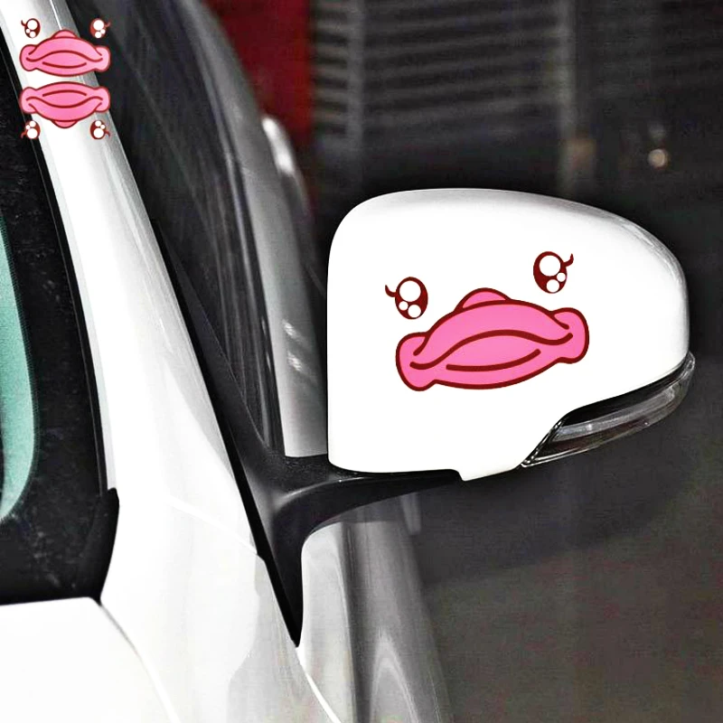 Etie автомобильные аксессуары мультфильм утка рот автомобильное Стикеры наклейка украшение для смарт-мини Mazda Renault hyundai Chevrolet Kia peugeot