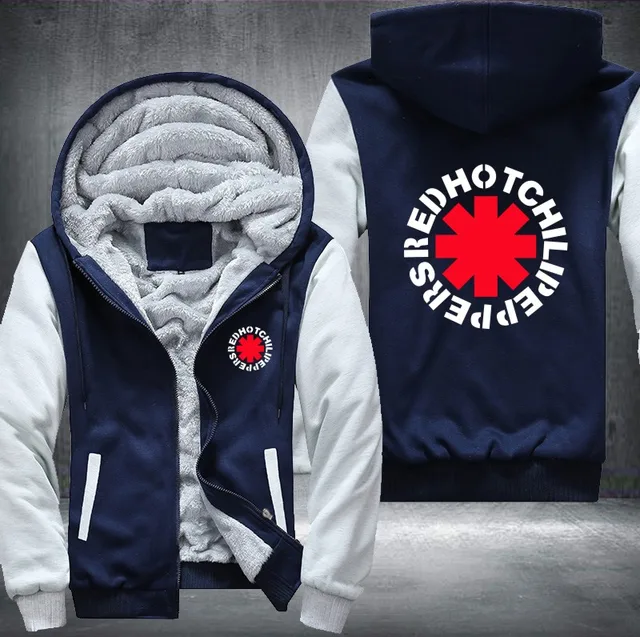 New High Quality Red Hot Chili Peppers Men Hoodies Coats Rock and Roll