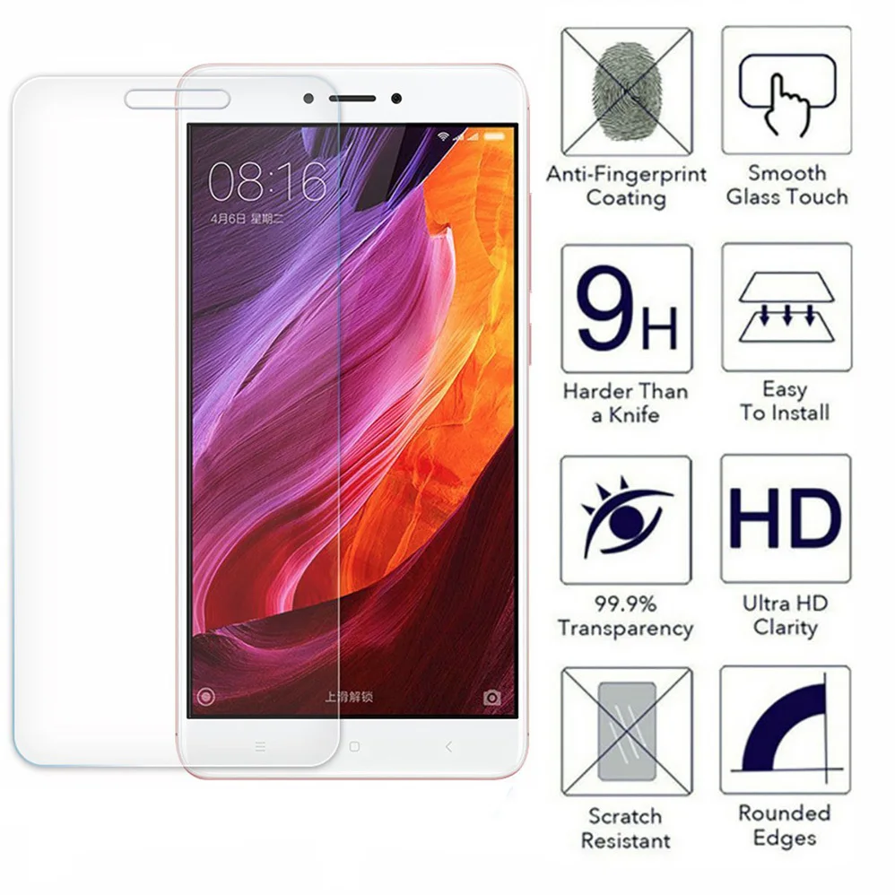 Для Xiaomi Redmi 4 4Pro 9H 0 3 мм 2.5D пленка с закругленными краями Противоударная защитная