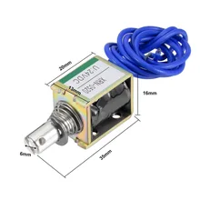 Uxcell 1PCS DC 24V Solenoid Electromagnet 0.5A 12W 4N 10mm Pull Type Open Frame Solenoid Electromagnet Magnetic Materials цена Uxcell 1PCS DC 24V Solenoid Electromagnet 0.5A 12W 4N 10mm Pull Type Open Frame Solenoid Electromagnet Magnetic Materials цены онлайн