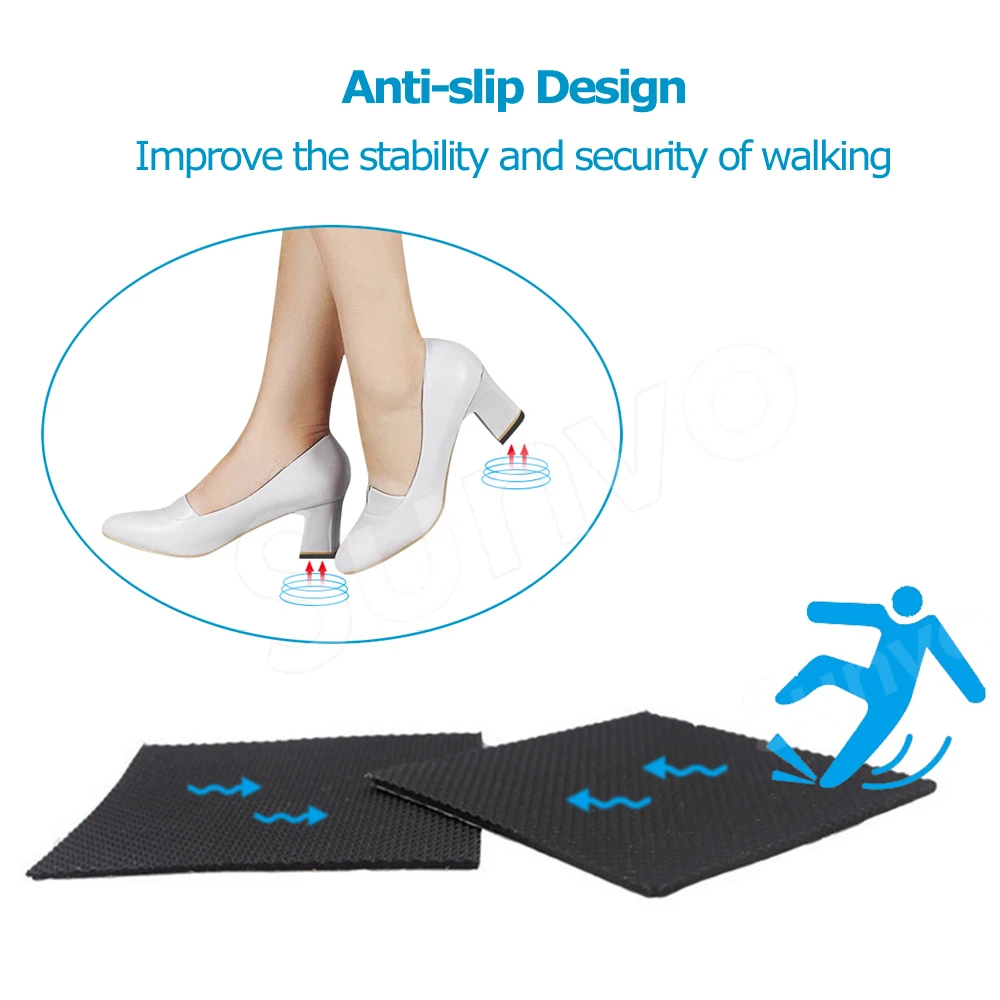 Anti Slip Hak Zool Protector Schoen No Sticker Pads Voor Vrouwen Schoenen  Reparatie Hoge Hakken Sandaal Rubber zool Schoen Zorg|Schoen verzoringsset|  - AliExpress