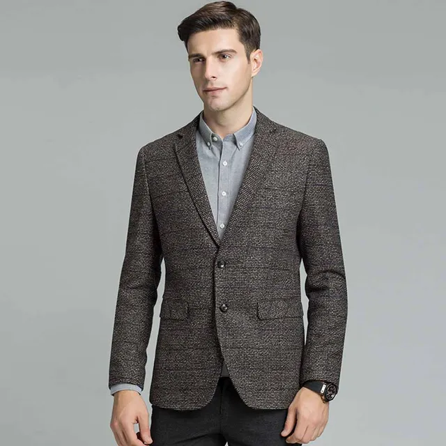 NEW Mens Fashion Blazer Bussiness Casual Slim Fit Suit Jacket Male Men