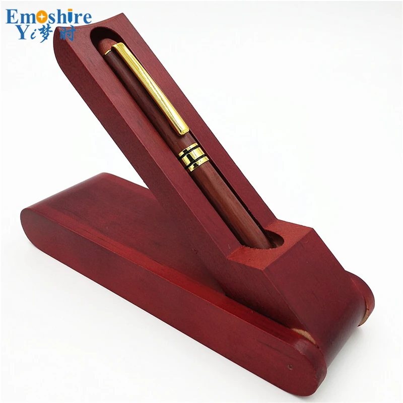 Emoshire Wooden Pen Ballpoint Pen Roller Ball Pen Gift Set with Wood Cufflinks (14)